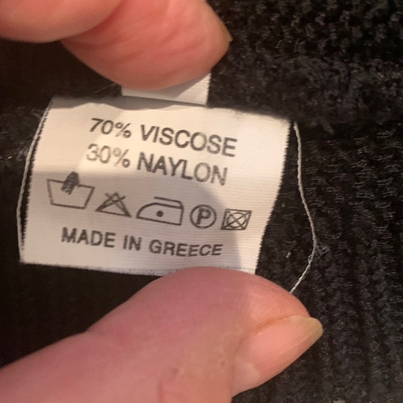 Made in 🇬🇷VTG 90’ Knitted Black Tank Top - Picture 9 of 14